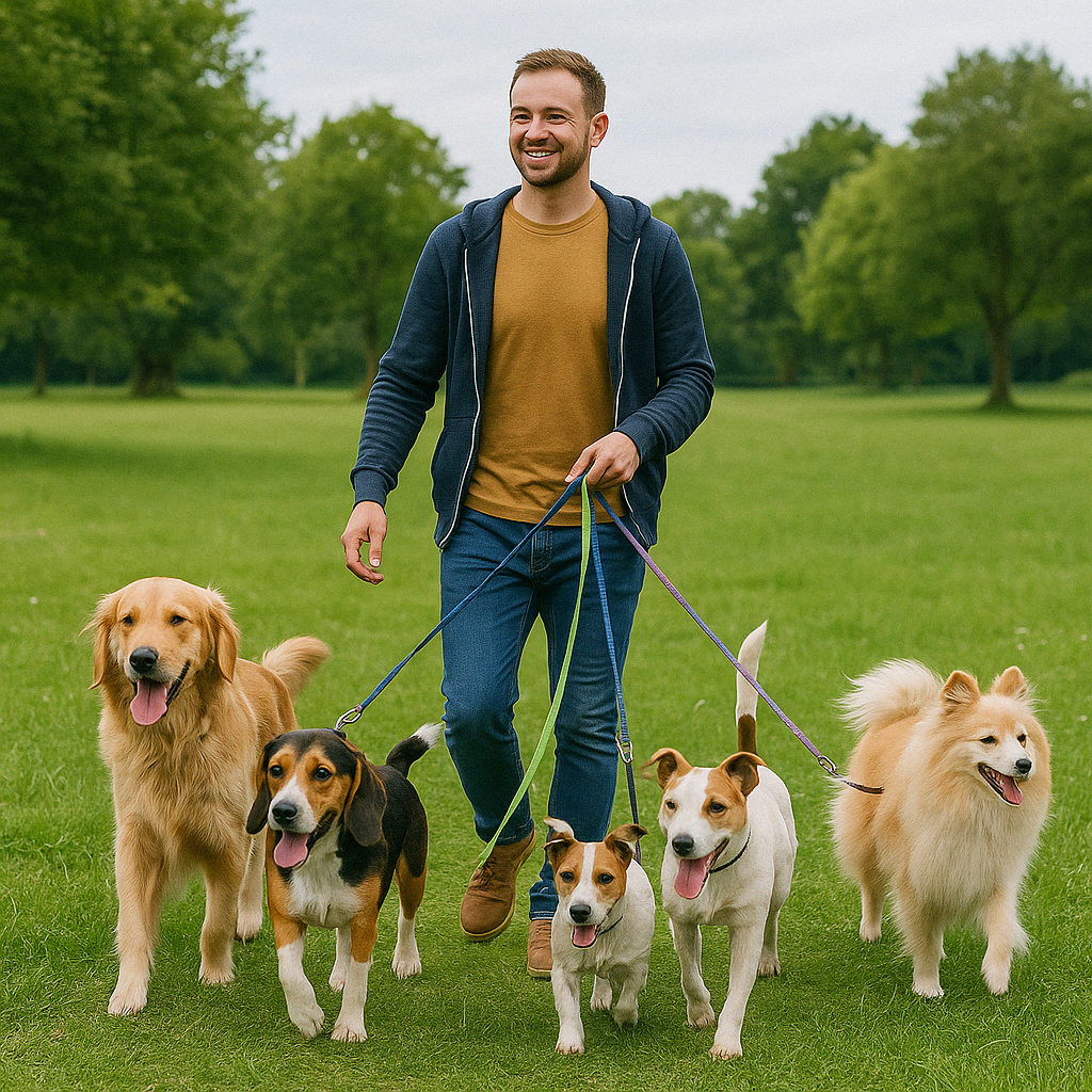 Paseador de perros en Sevilla